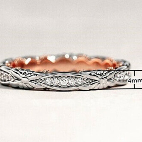 New Sterling silver/18k gold plated ring - Picture 4 of 5